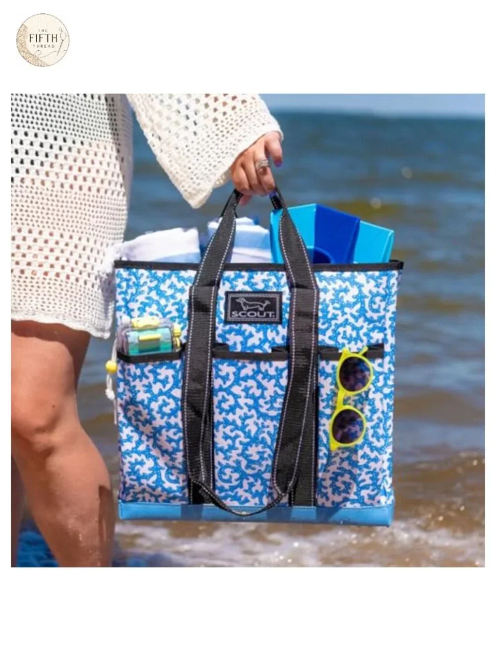 Scout Travel Tote Bag 7 Pockets Water Resistant Laptop Lunch Work Bag